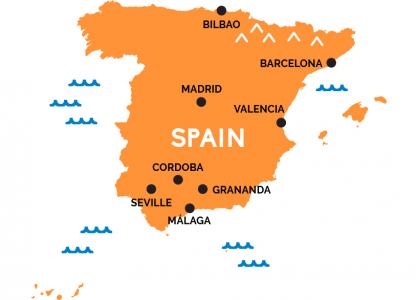 Map of Spain